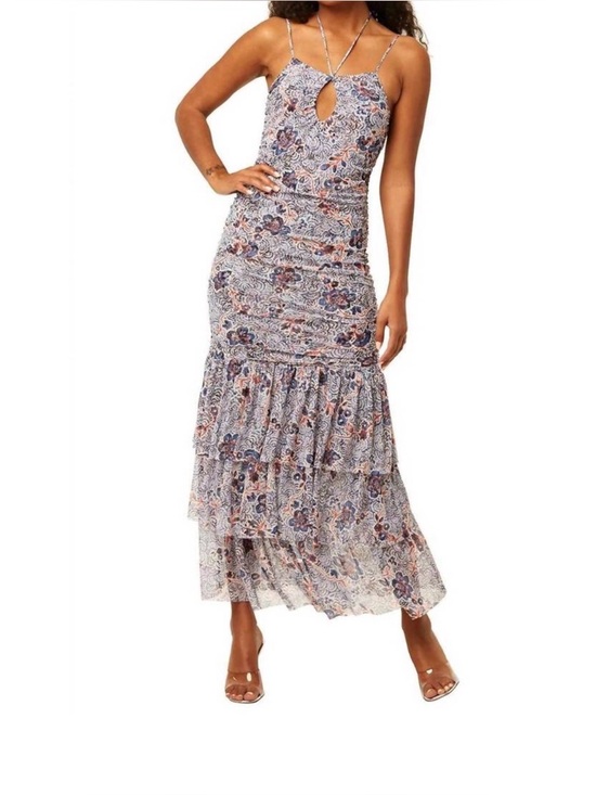 MISA LOS ANGELES Dresses & Skirts - MISA Los Angeles Nicola Feathered Floral Halter Maxi Dress NWT Medium